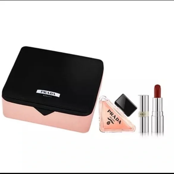NEW Prada Set of 3 - make up pouch/ paradoxe EDP mini/ lipstick mini - Picture 1 of 1